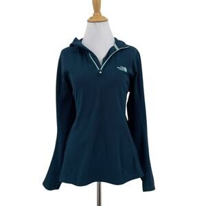 The North Face Sweater Womens L Large Teal 100 Glacier Fleece Pullover *READFLAW